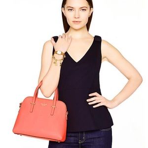 Kate Spade Ponte Sleeveless Peplum Top